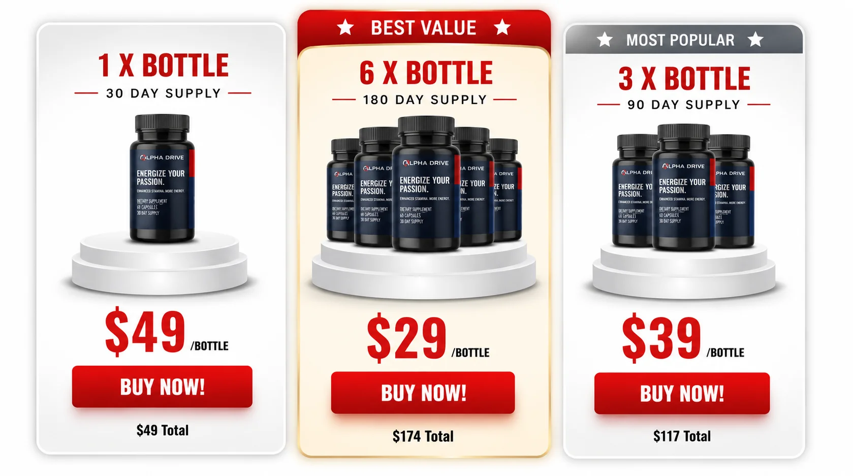 Alpha Drive 24 Official Pricing Packages