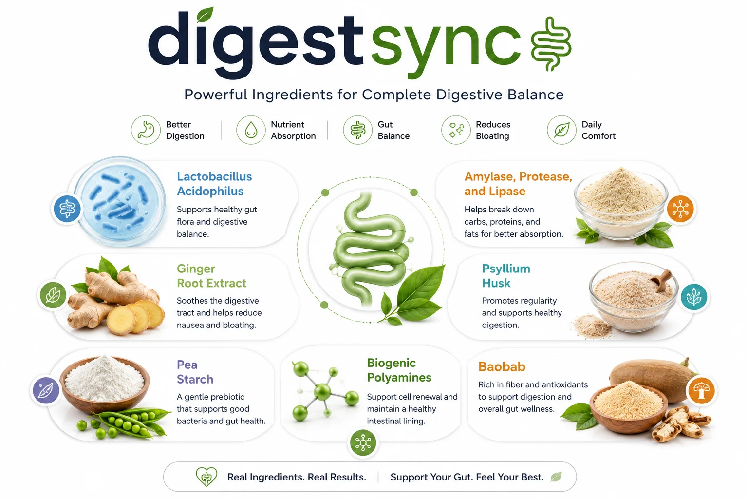 DigestSync Ingredients Label