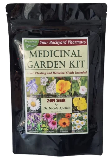 Medicinal Garden Kit seed packets and guide