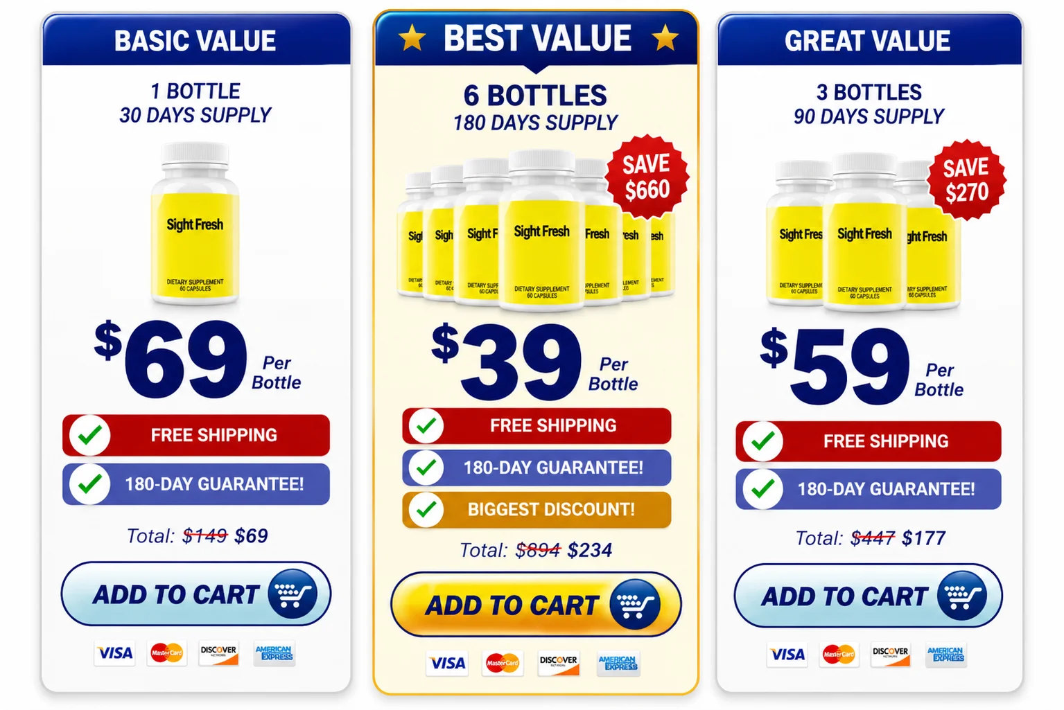 Sight Fresh Official Pricing Packages