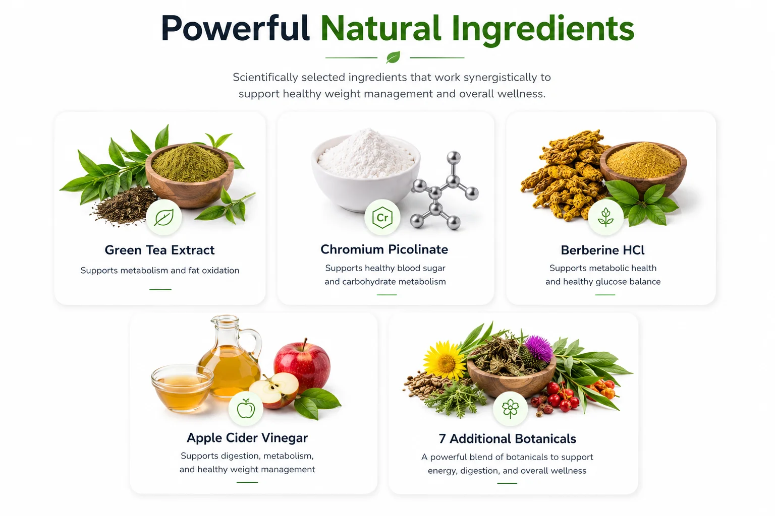 SlimSana Supplement Facts Label