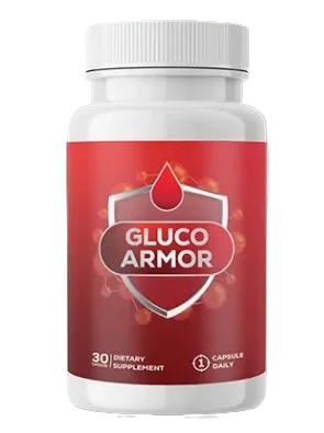 Gluco Armor Supplement Bottle for Blood Sugar Support and Metabolic Health
