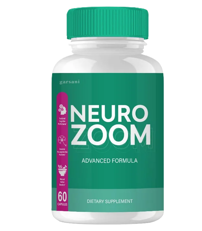NeuroZoom supplement bottle in popup